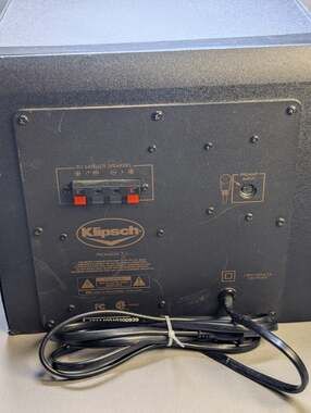 Klipsch ProMedia 2.1 THX Subwoofer OnlyBlack Untested AS IS Parts or Repair